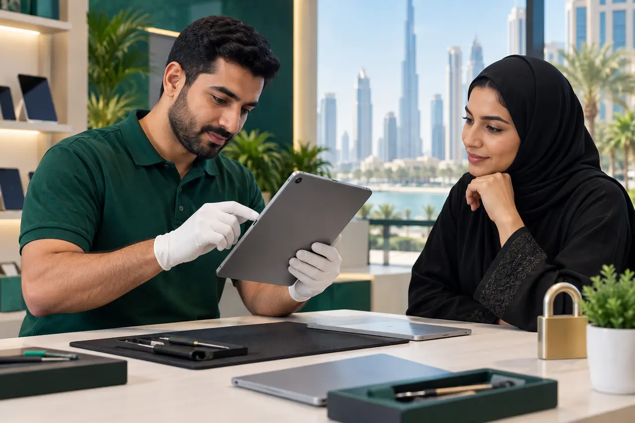 Professional tablet inspection and valuation in the UAE