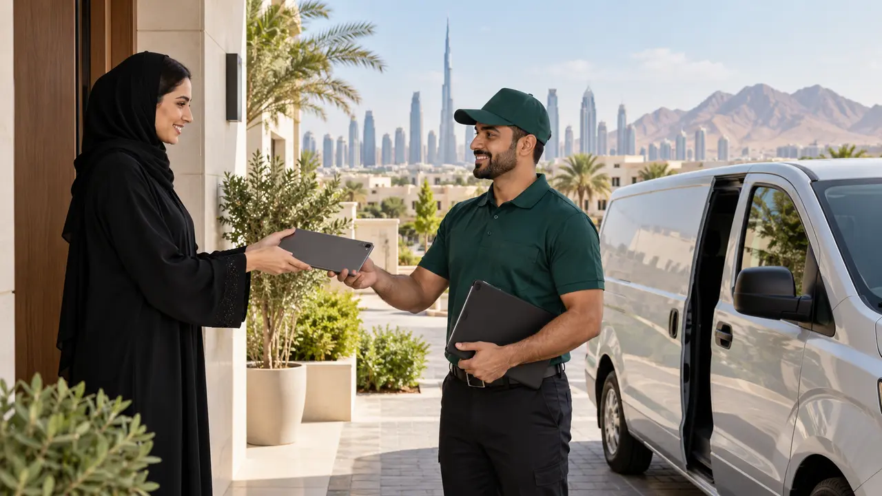 Doorstep tablet pickup service across the UAE